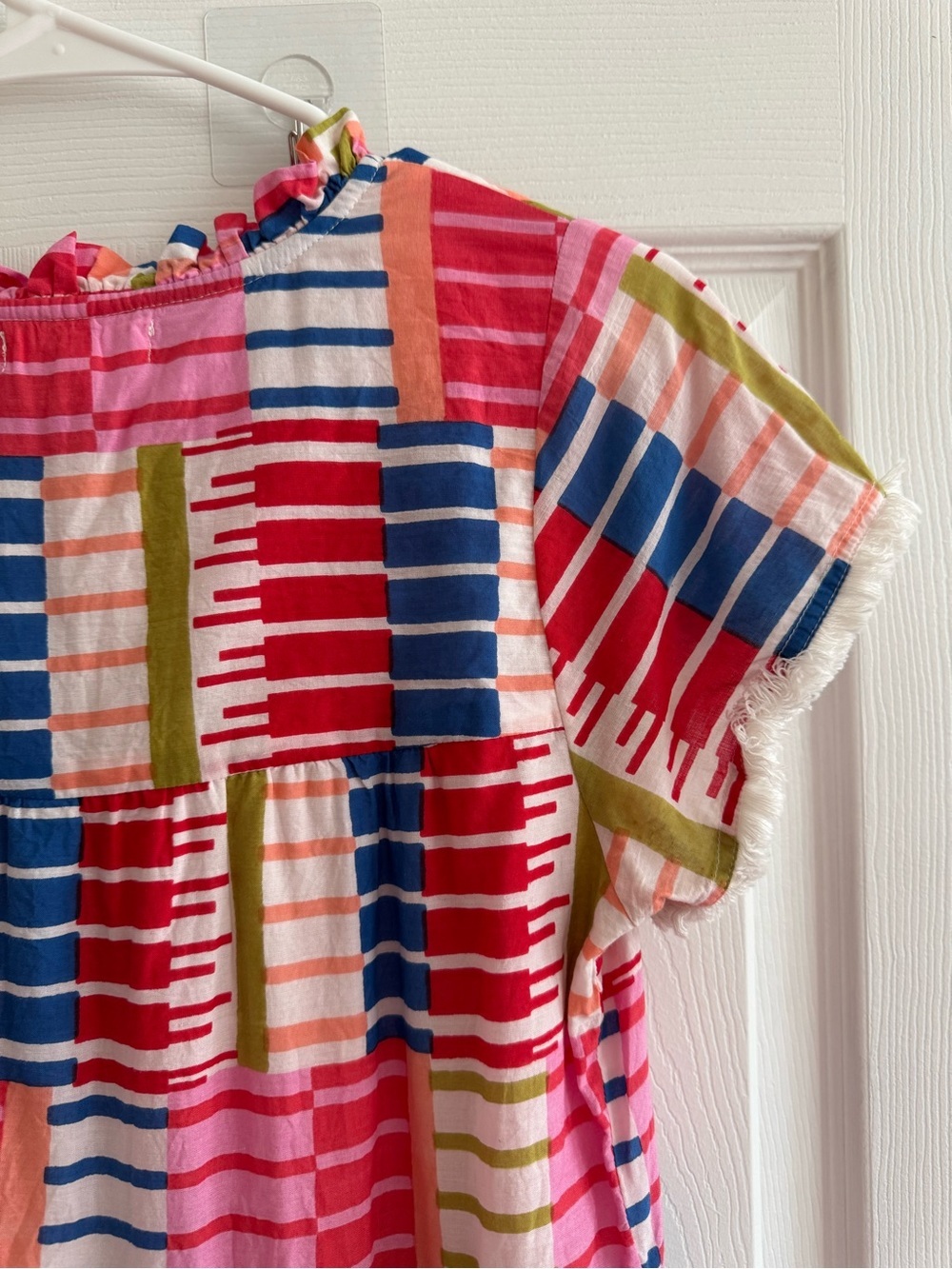 THML Rainbow Print Cotton Mini Dress XS - Picture 5 of 14